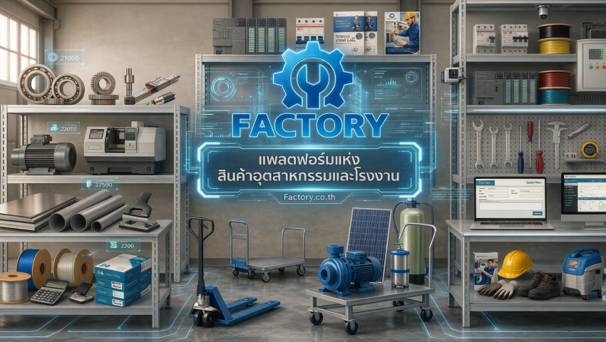 Factory.co.th - แพล็ตฟอร์มแห่ง "สินค้าอุตสาหกรรมและโรงงาน"